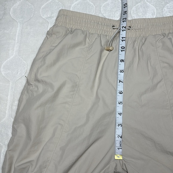 Wilo The Label Womens Tan Parachute Joggers Mesh Lined High Waist Pants Size S - Picture 8 of 12